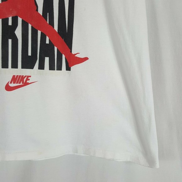 Vtg 90s Nike Hare Air Jordan T-Shirt L Grey Tag - Picture 10 of 12